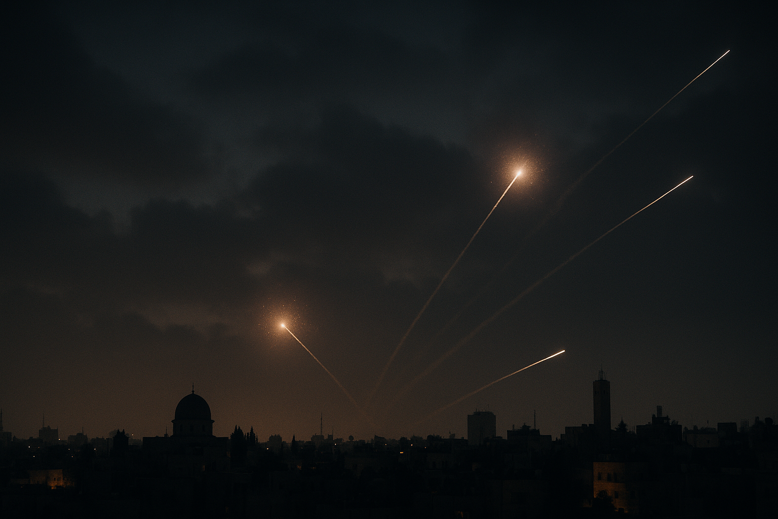 Visual representation of iran attack israel