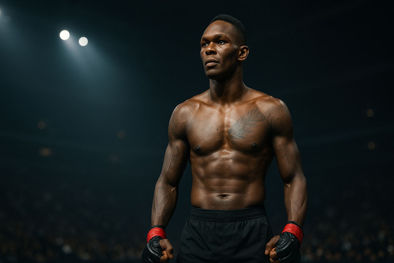 Visual representation of israel adesanya