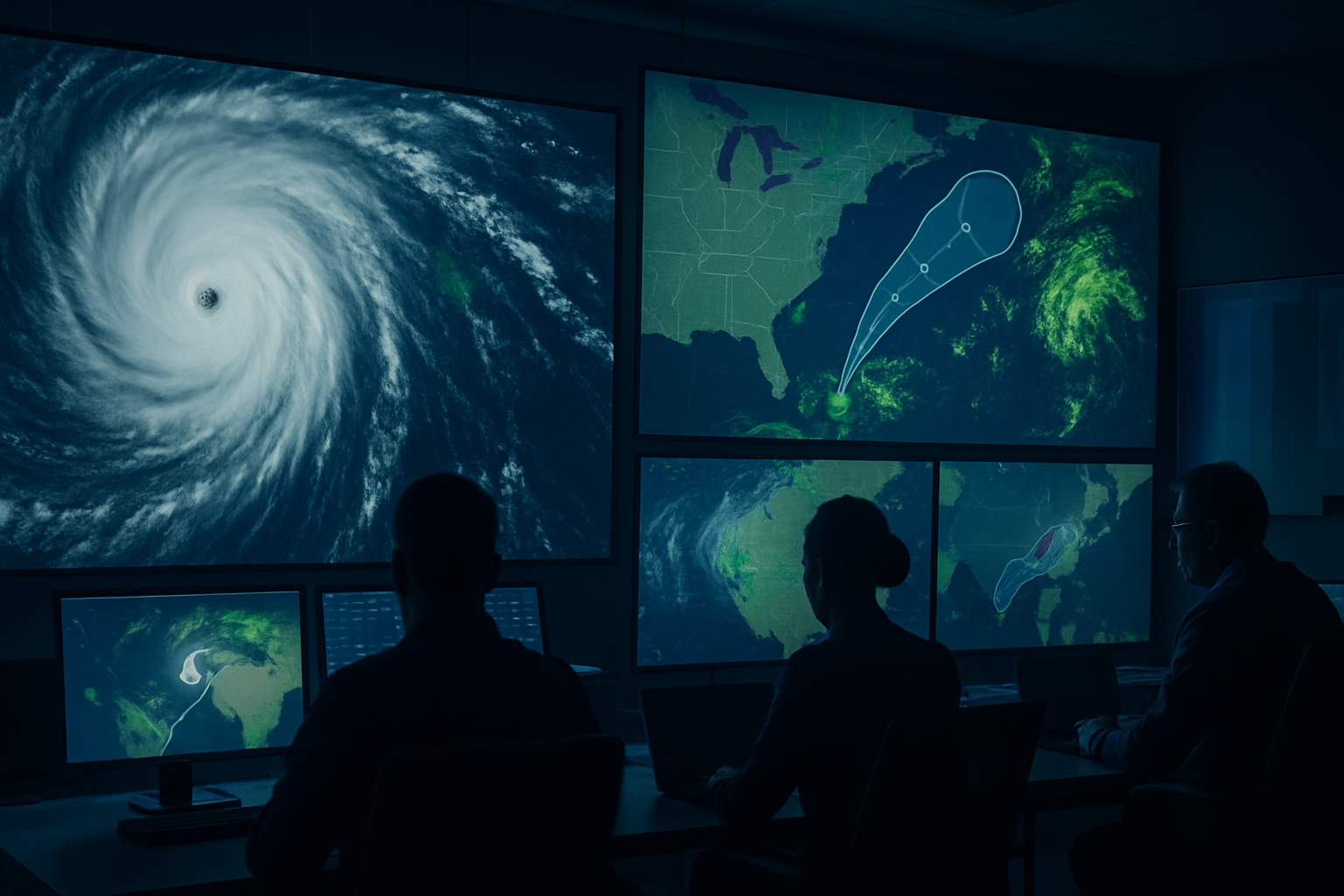 Visual representation of national hurricane center
