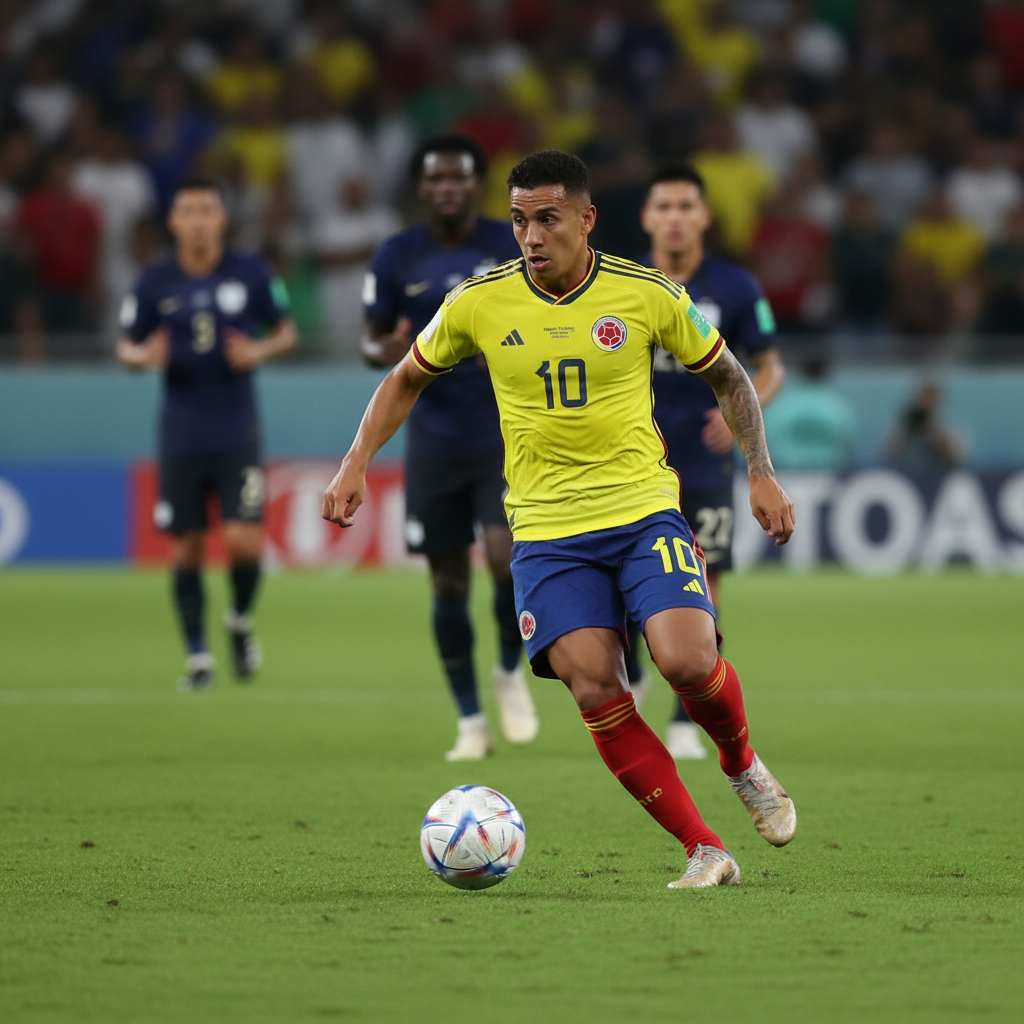 Visual representation of colombia vs