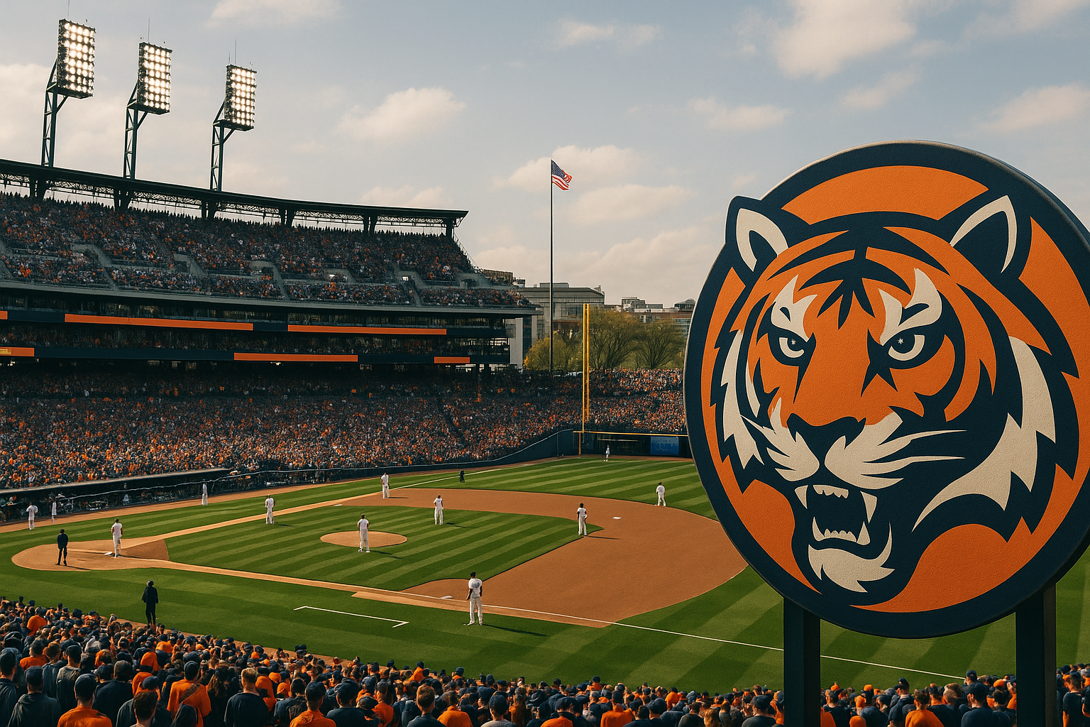 Visual representation of tigers opening day