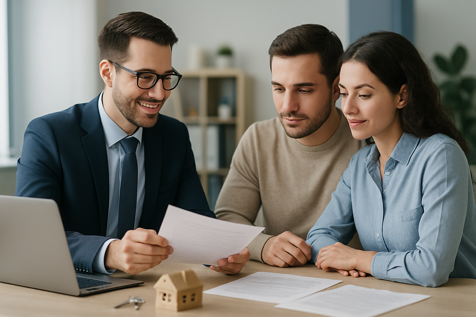 Visual representation of mortgage broker