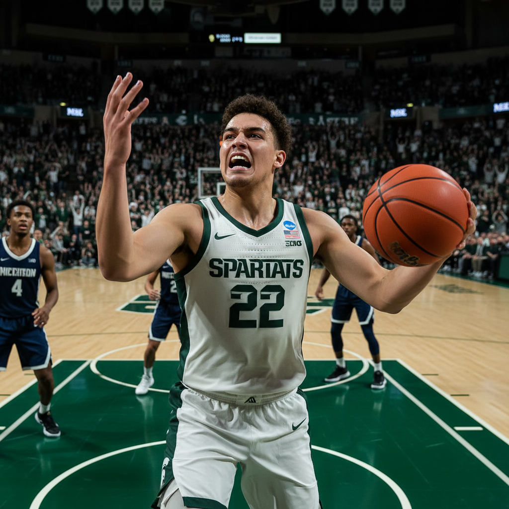 Visual representation of michigan state basketball