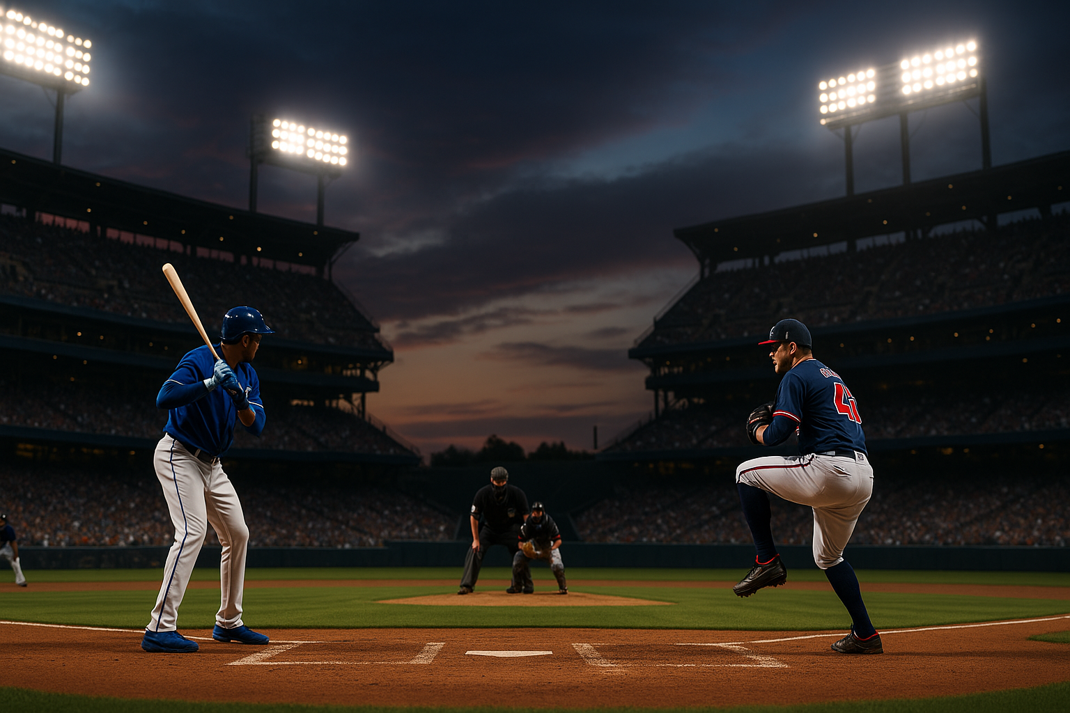 Visual representation of royals vs braves