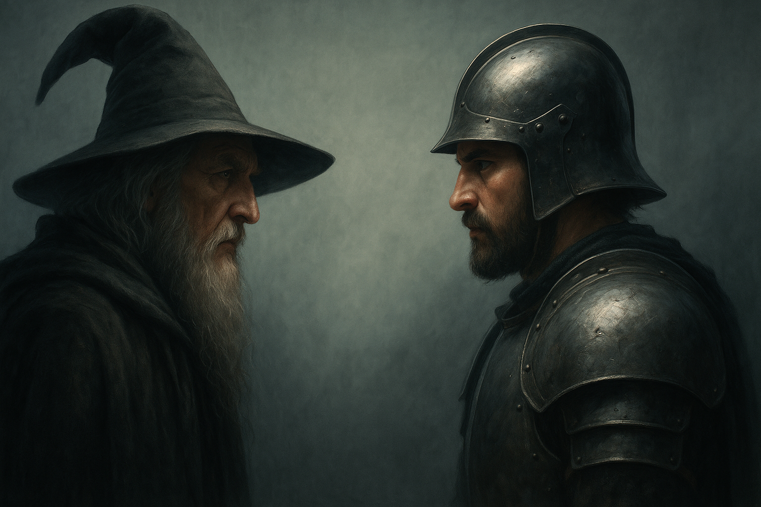 Visual representation of wizards vs warriors