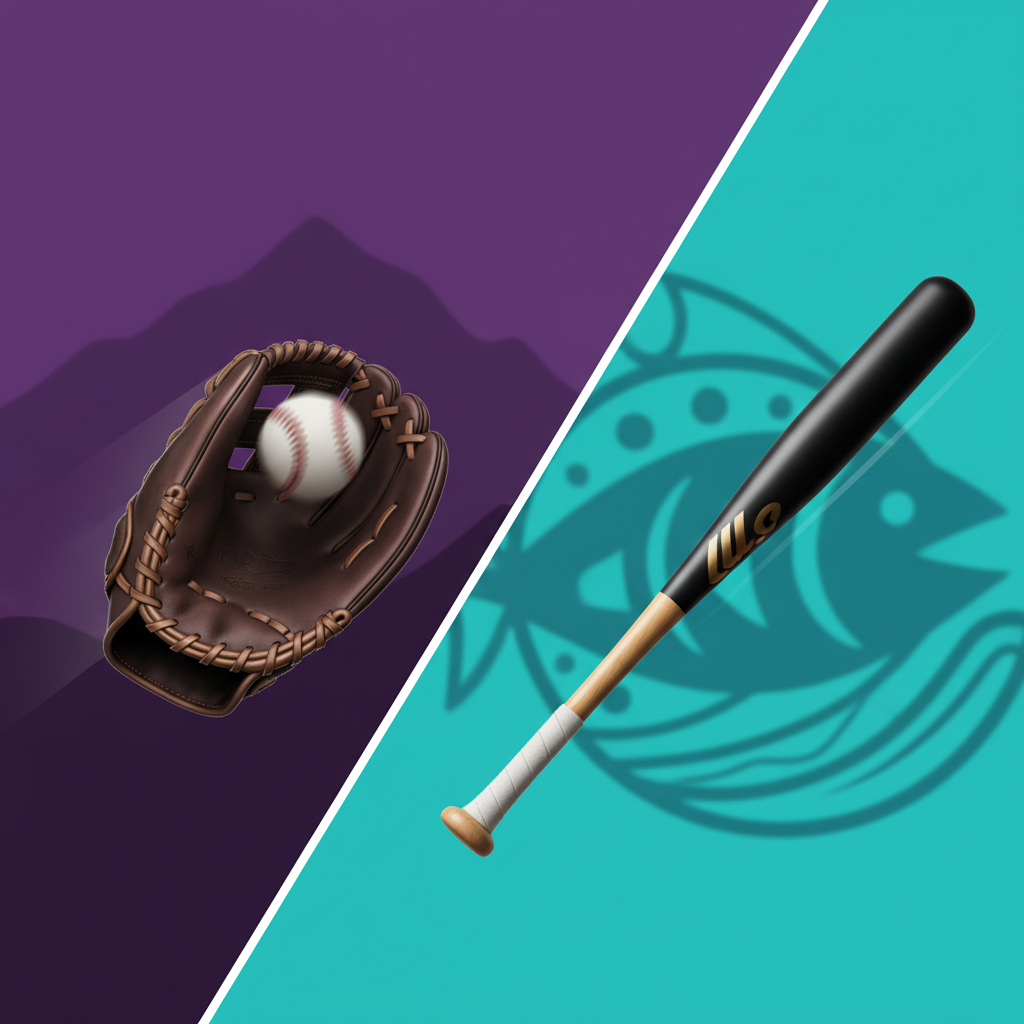 Visual representation of rockies vs marlins