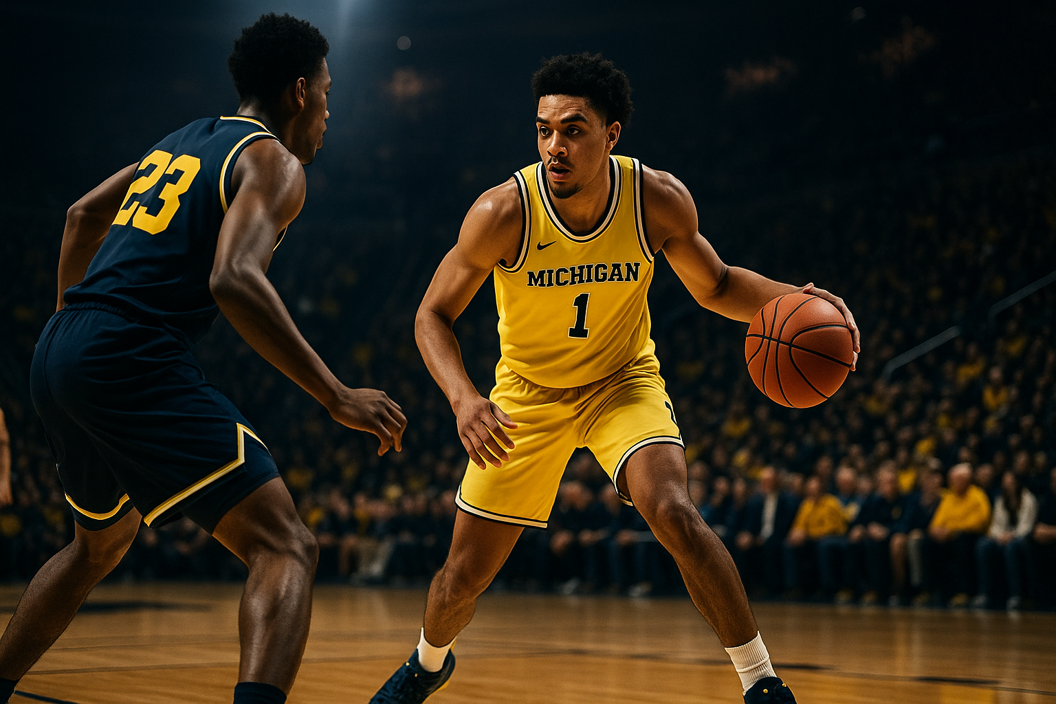 Visual representation of u of m basketball