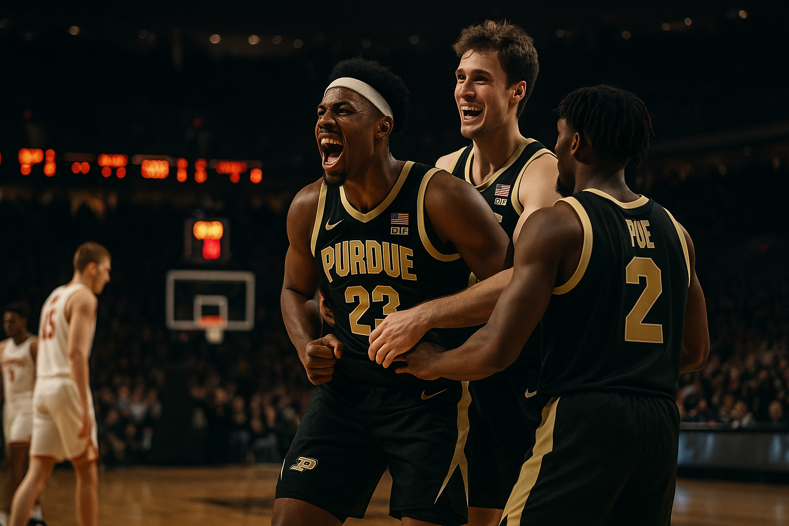 Visual representation of did purdue win last night