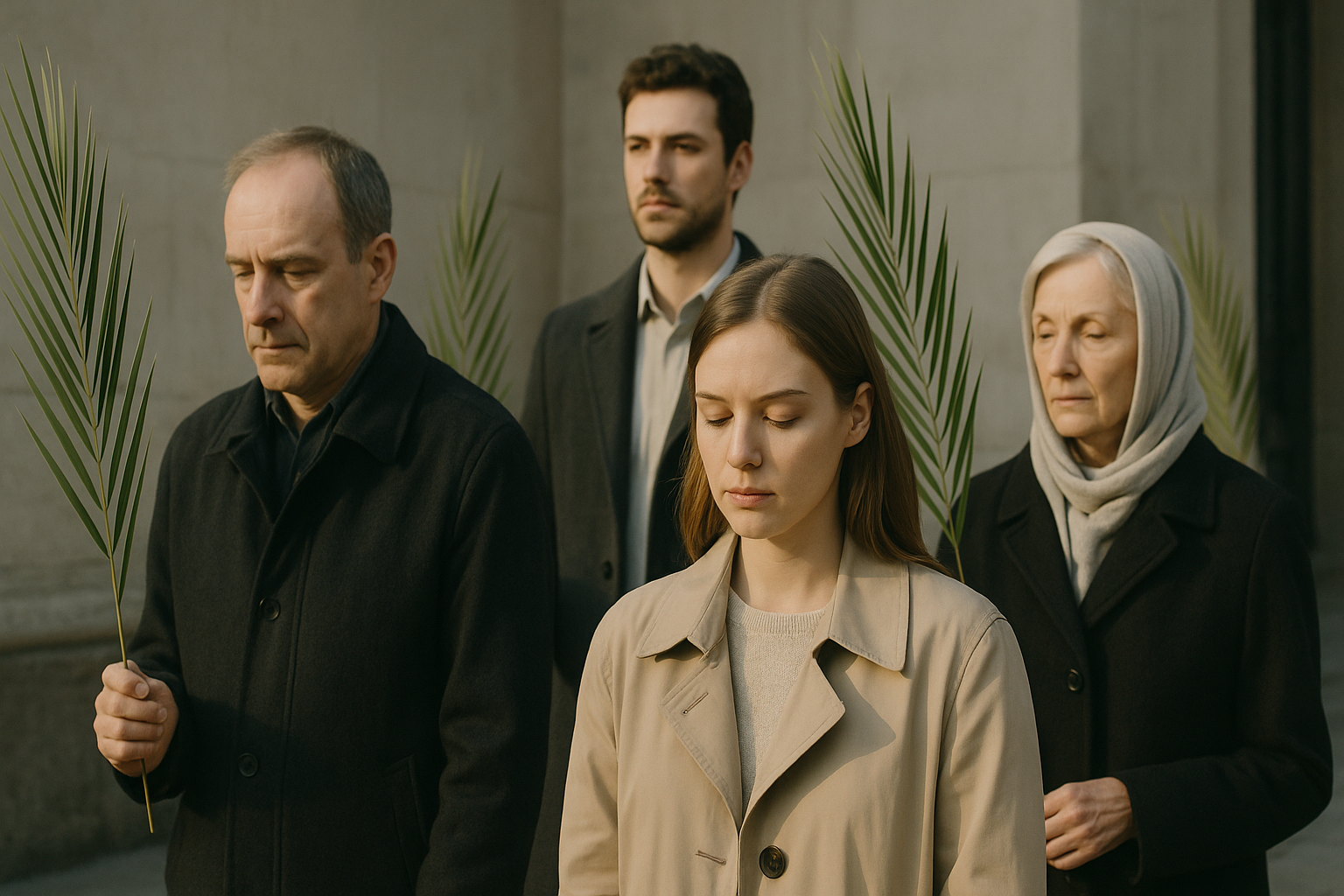 Visual representation of palm sunday