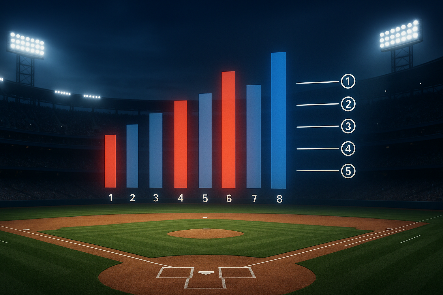 Visual representation of mlb standings 2026