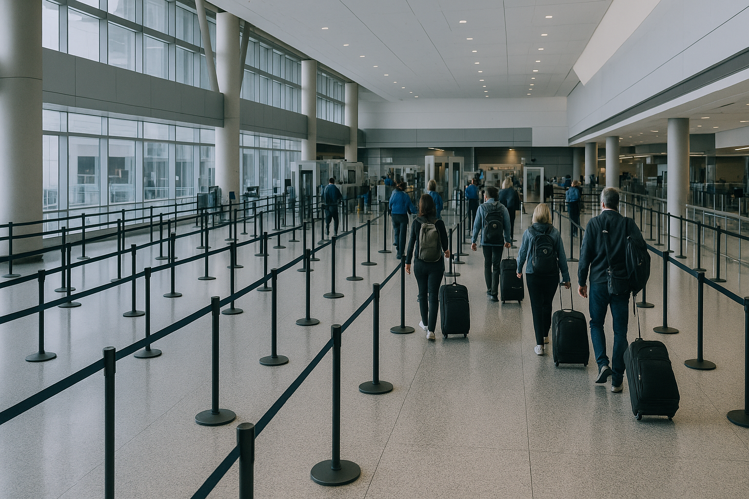 Visual representation of tsa wait times jfk