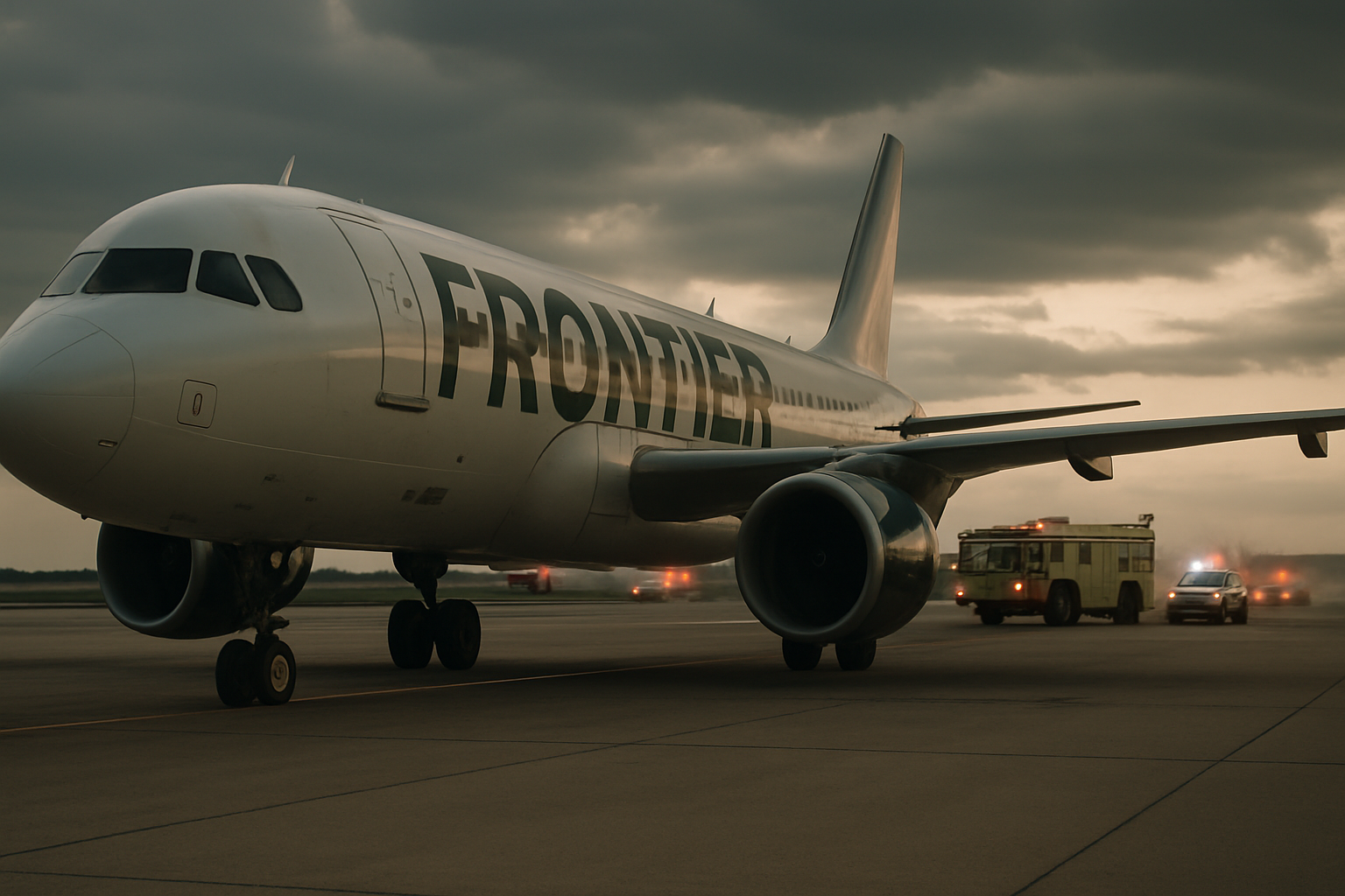 Visual representation of frontier airlines hijacking