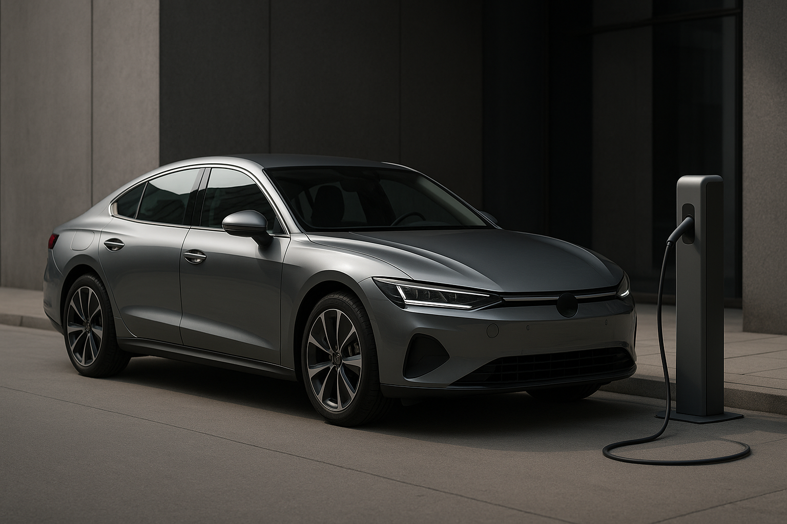 Visual representation of electric car