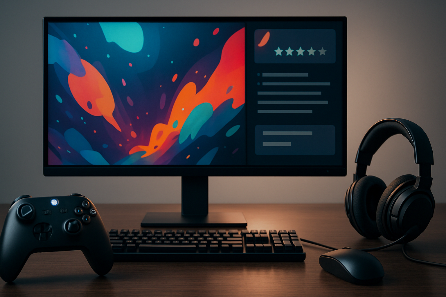 Visual representation of game reviews