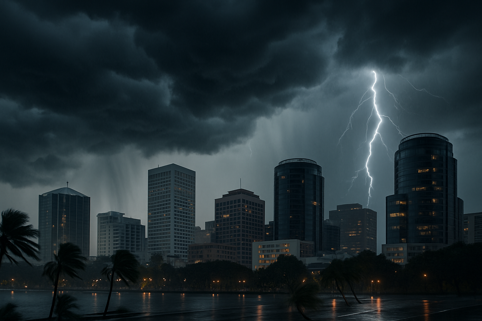 Visual representation of orlando storm