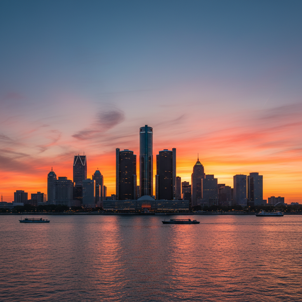 Visual representation of detroit news