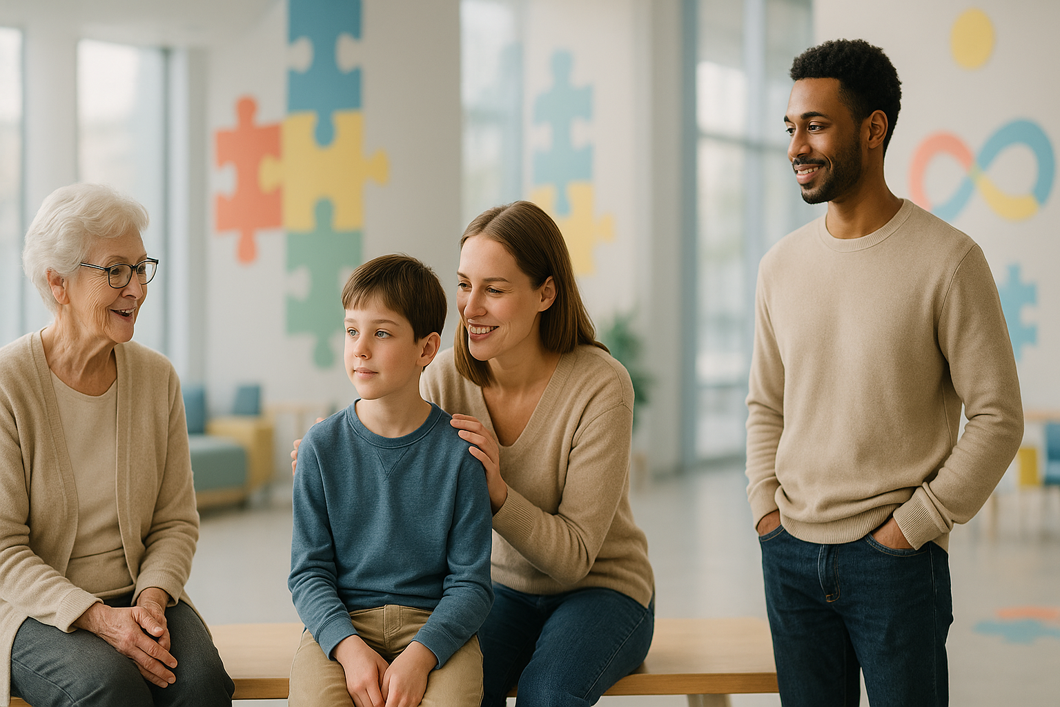 Visual representation of autism awareness day