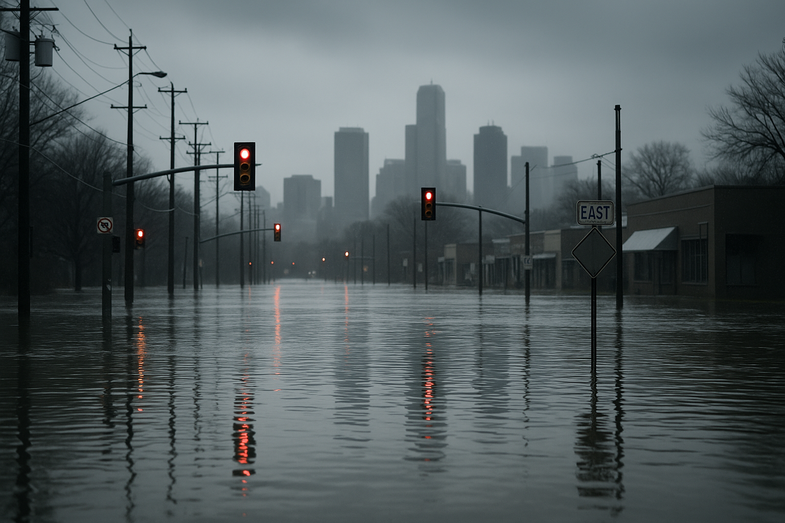 Visual representation of flood watch