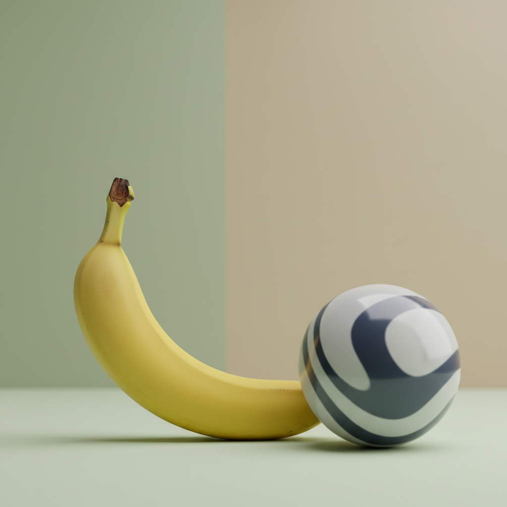 Visual representation of banana ball