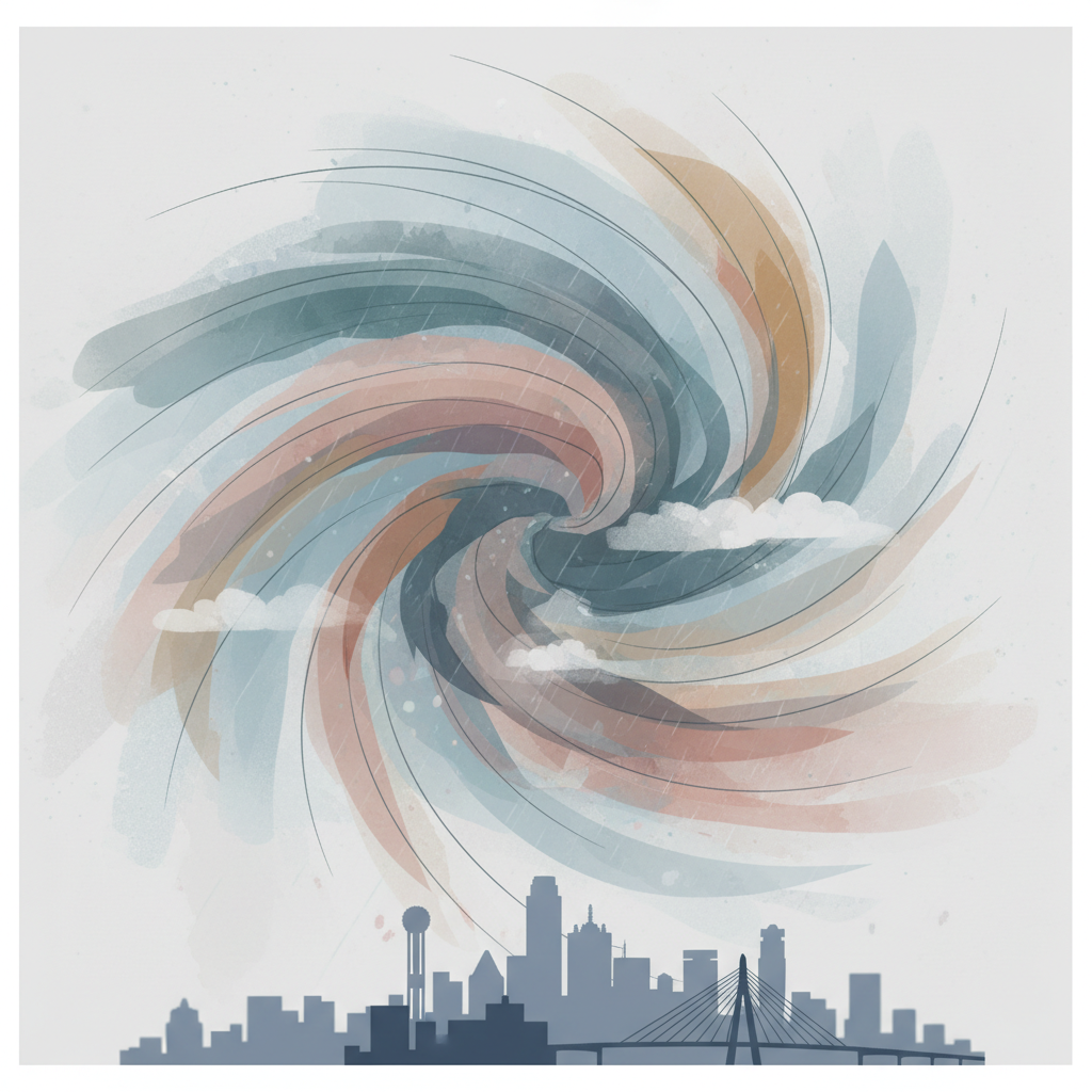 Visual representation of weather dallas