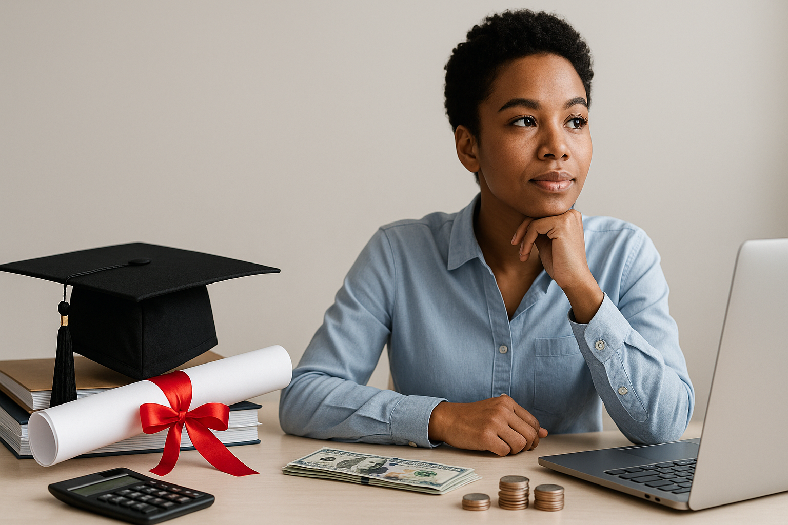 Visual representation of student loan