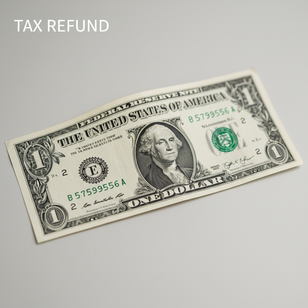 Visual representation of tax refund