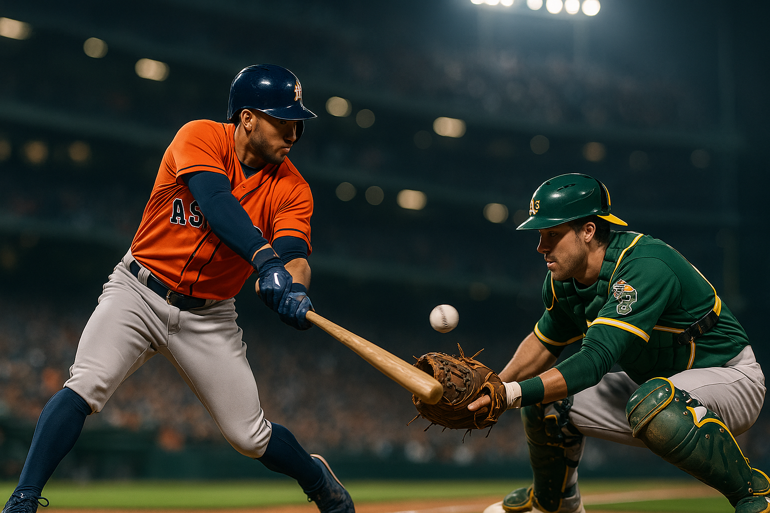 Visual representation of astros vs athletics