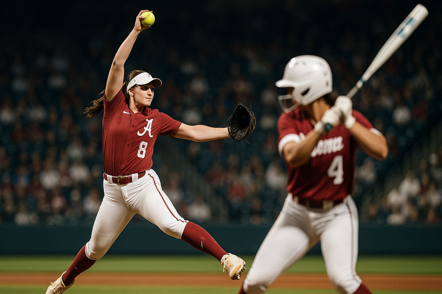 Visual representation of alabama softball