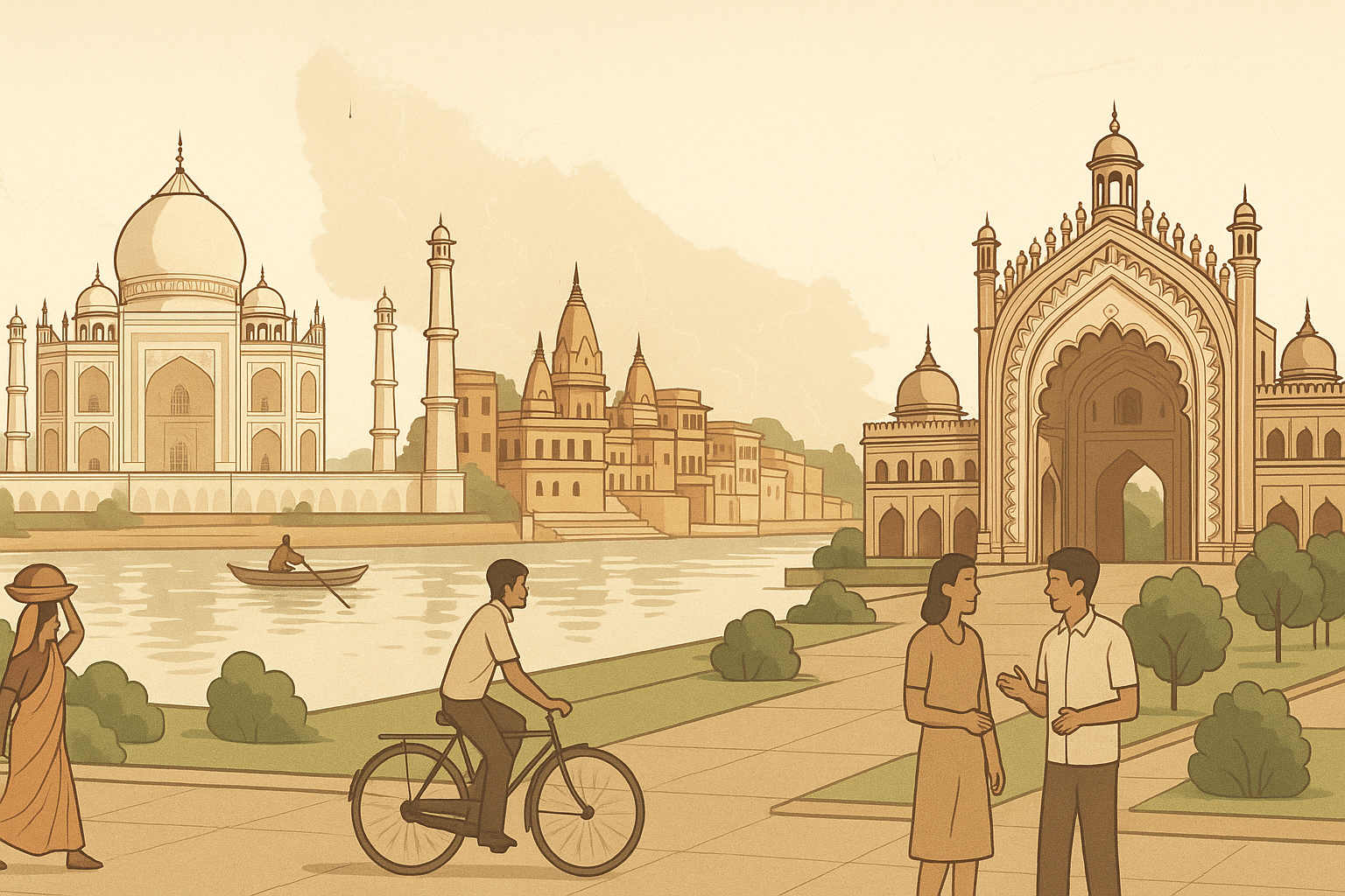 Visual representation of uttar pradesh