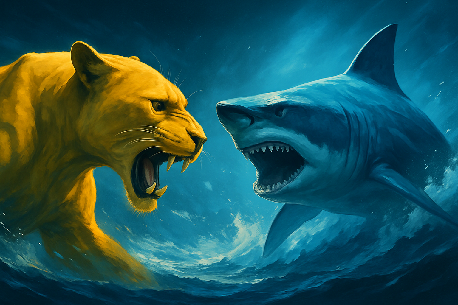 Visual representation of predators vs sharks
