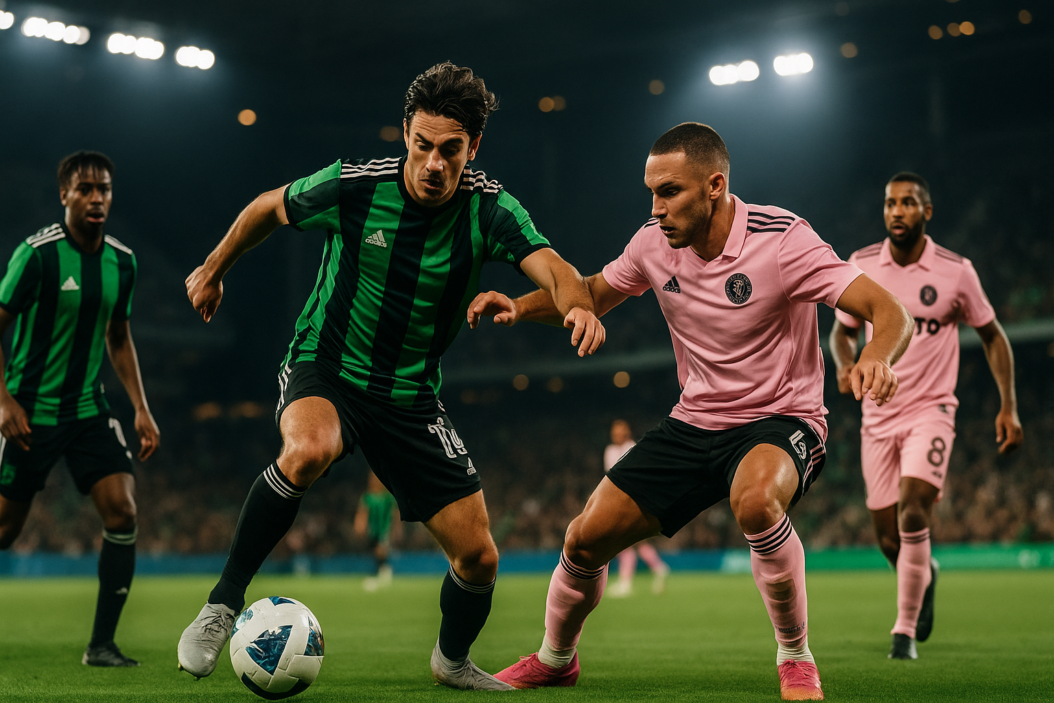 Visual representation of austin vs inter miami