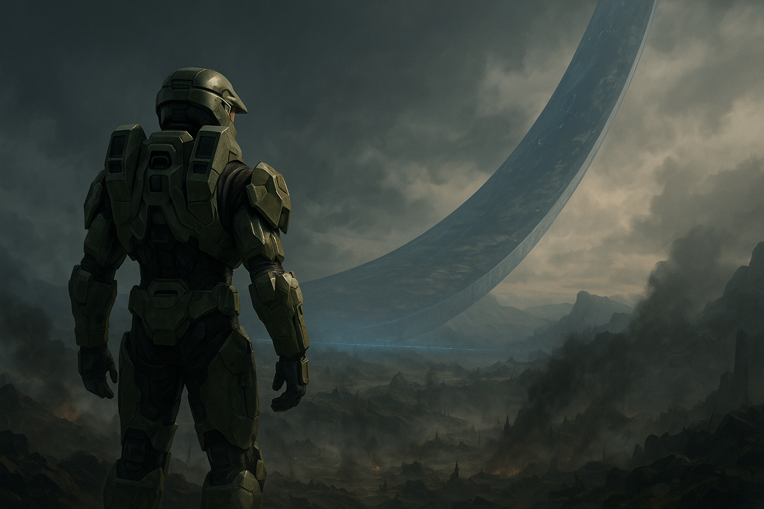 Visual representation of halo campaign evolved