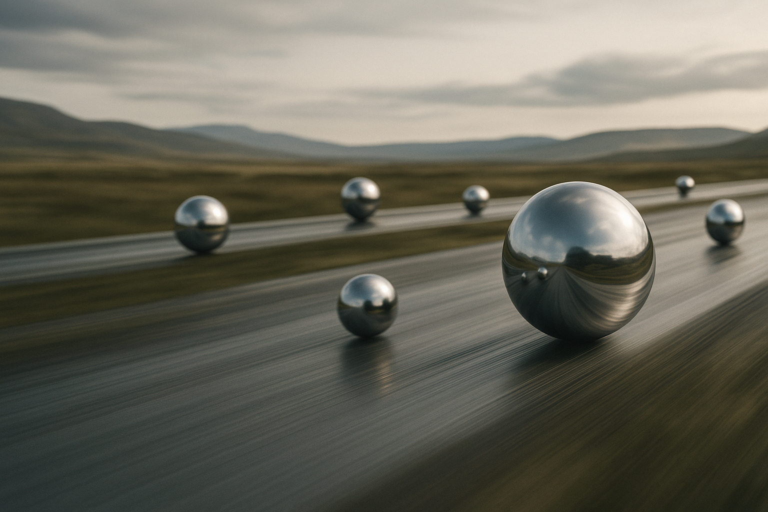 Visual representation of steel ball run