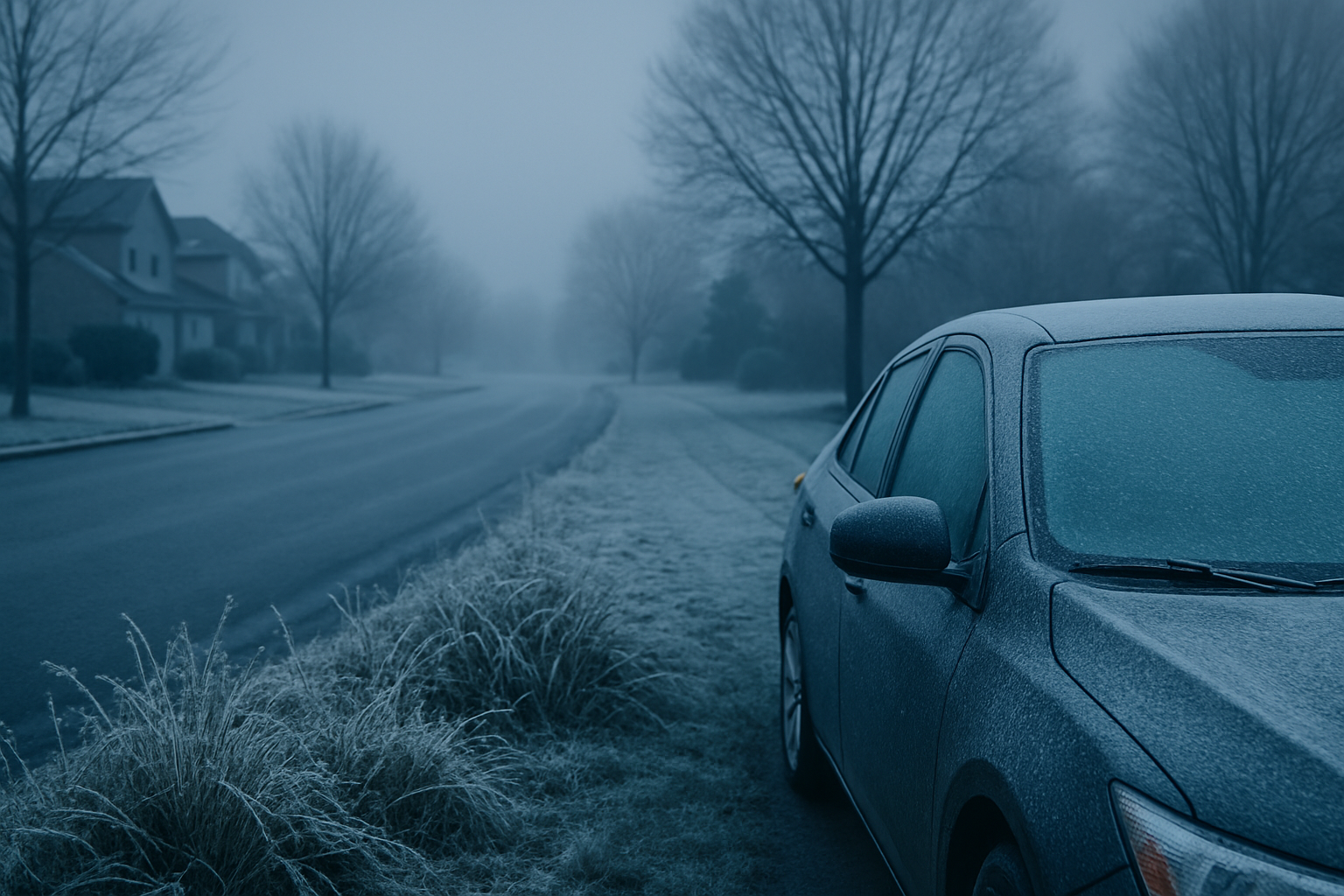 Visual representation of freeze warning