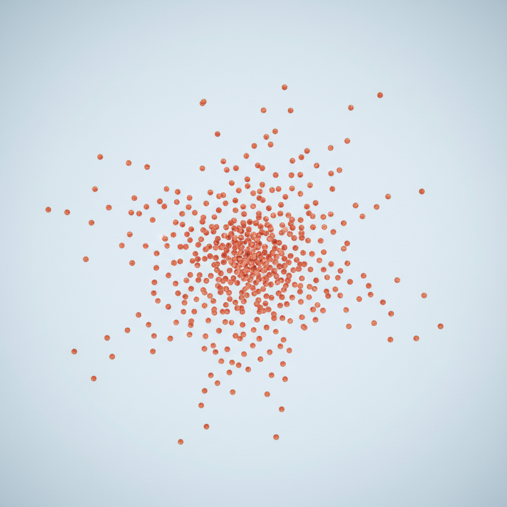 Visual representation of measles outbreak