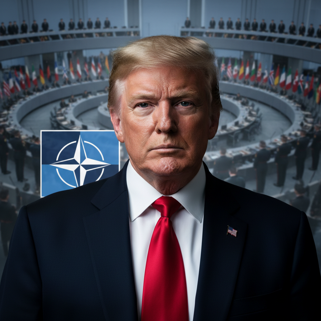 Visual representation of trump nato