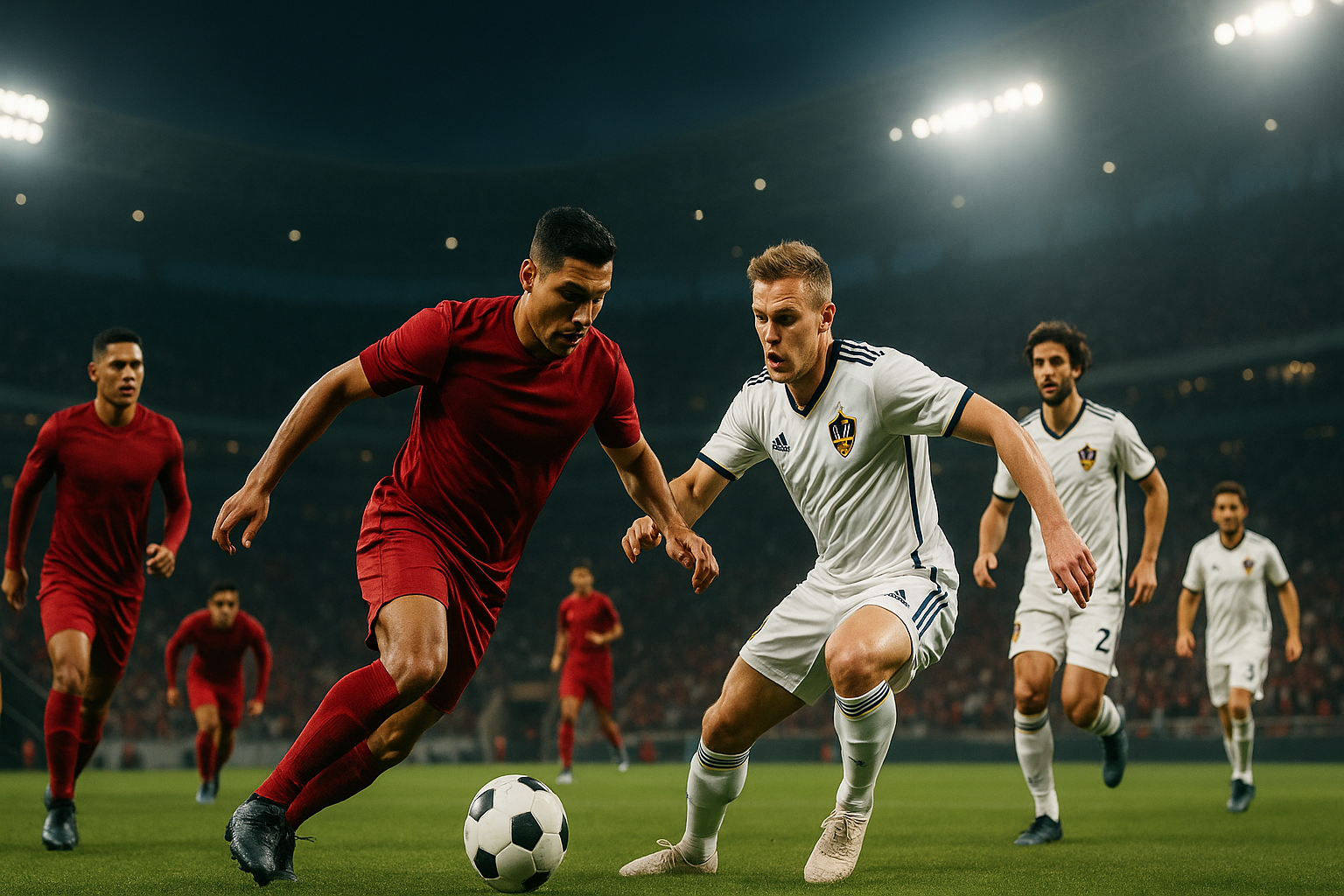 Visual representation of toluca vs la galaxy