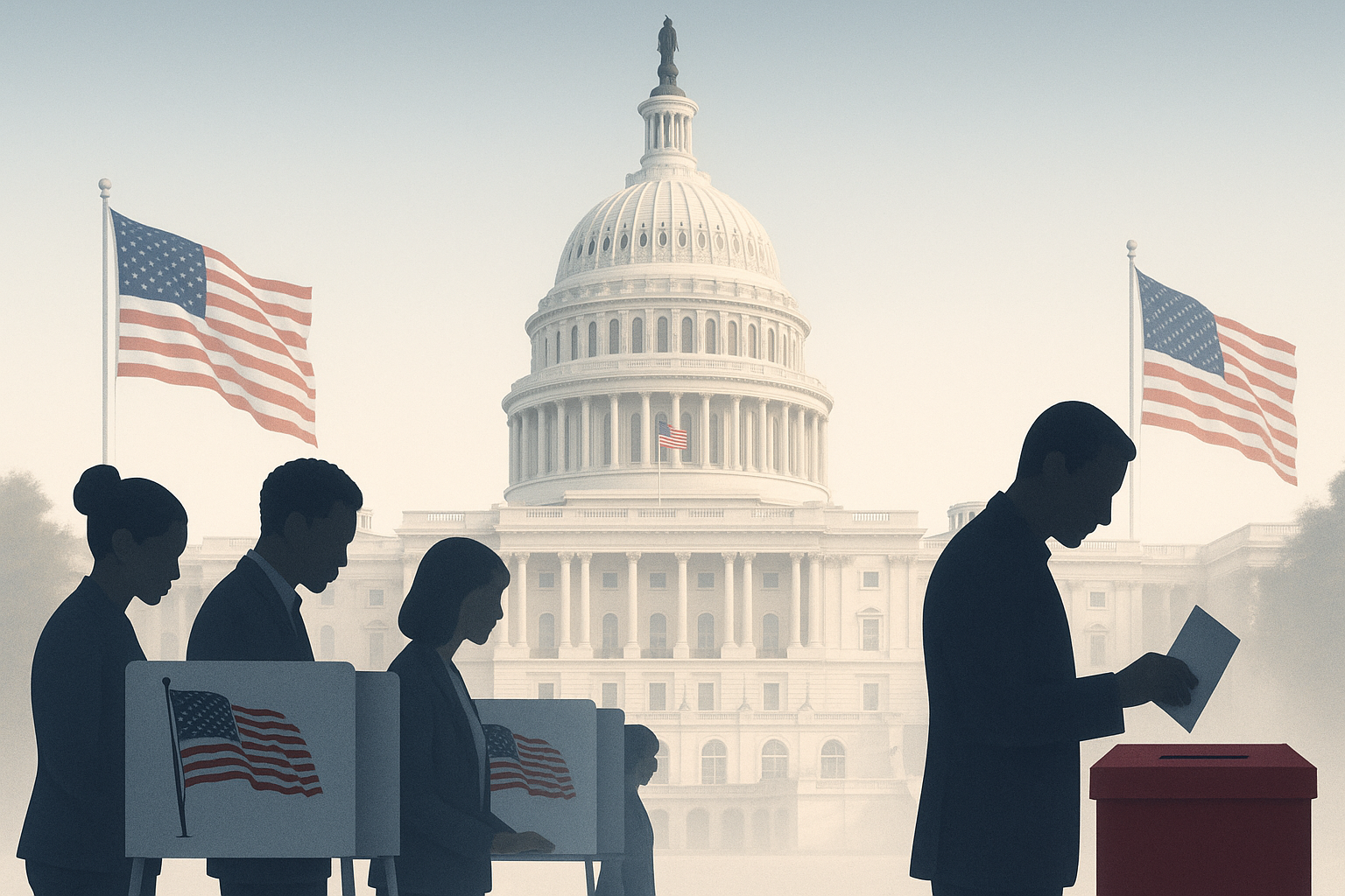 Visual representation of united states midterm election