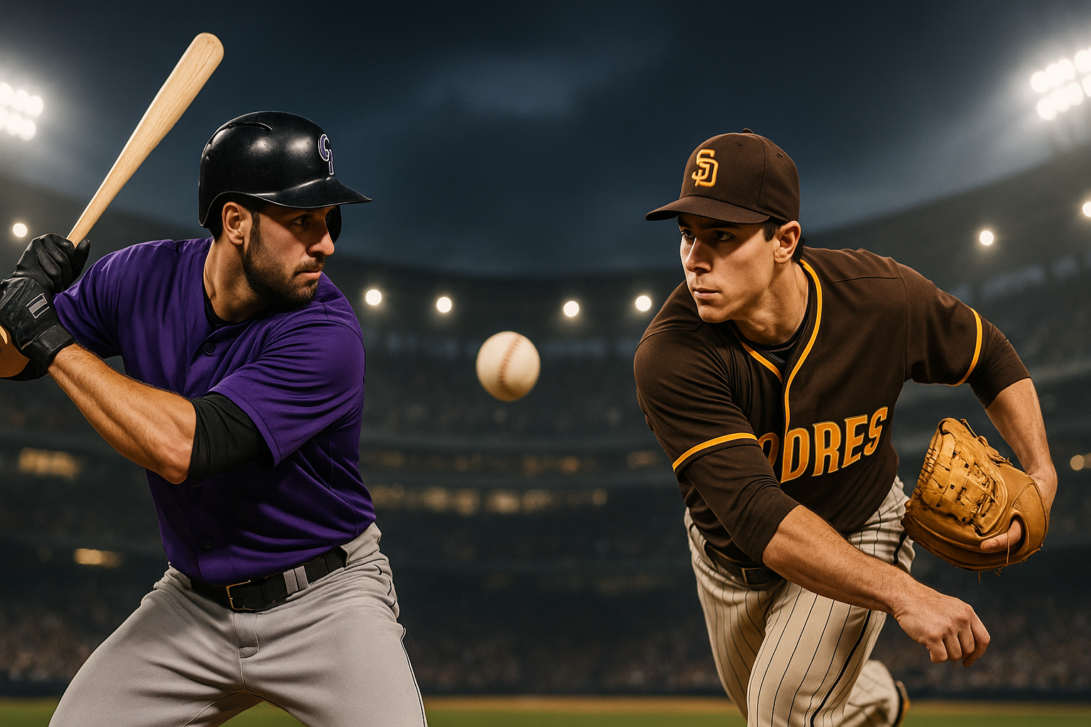 Visual representation of rockies vs padres