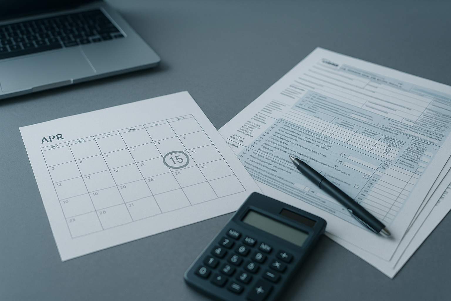 Visual representation of tax deadline 2026