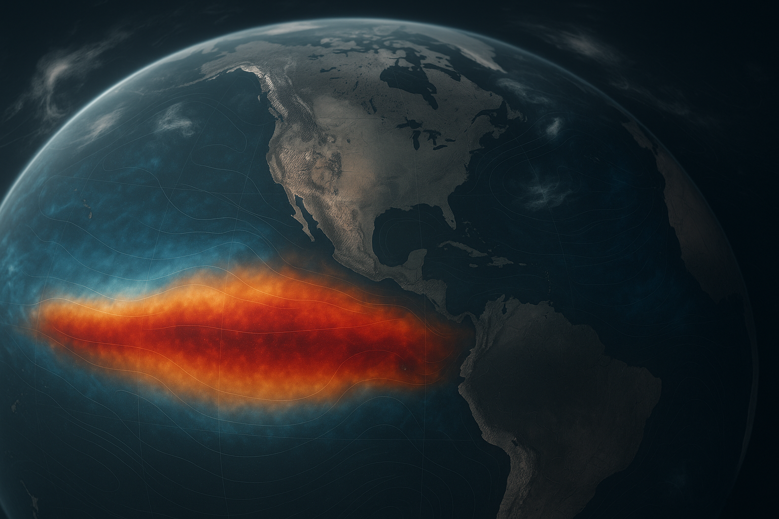 Visual representation of el nino forecast