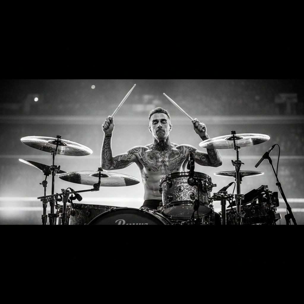 Visual representation of travis barker