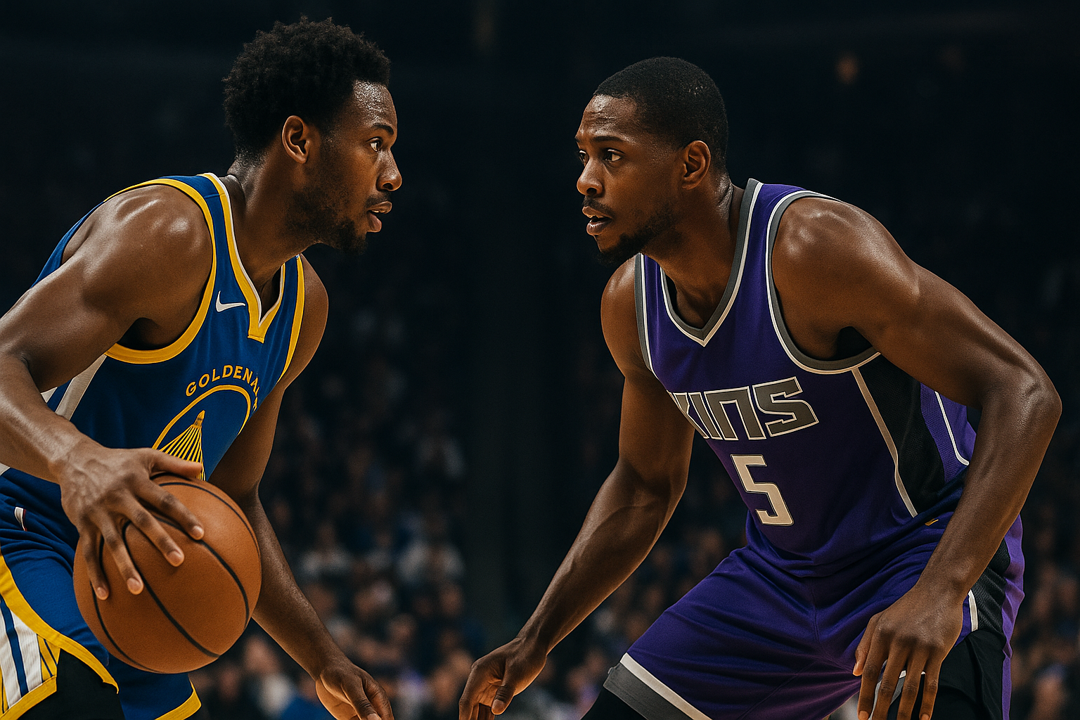 Visual representation of warriors vs kings