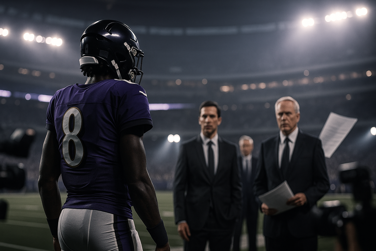 Visual representation of nflpa collusion grievance lamar jackson