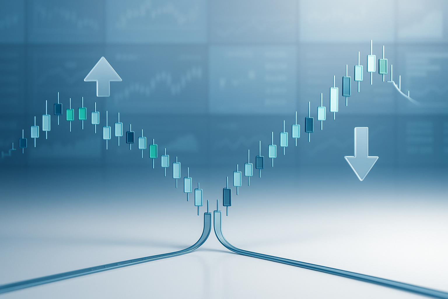 Visual representation of stock split