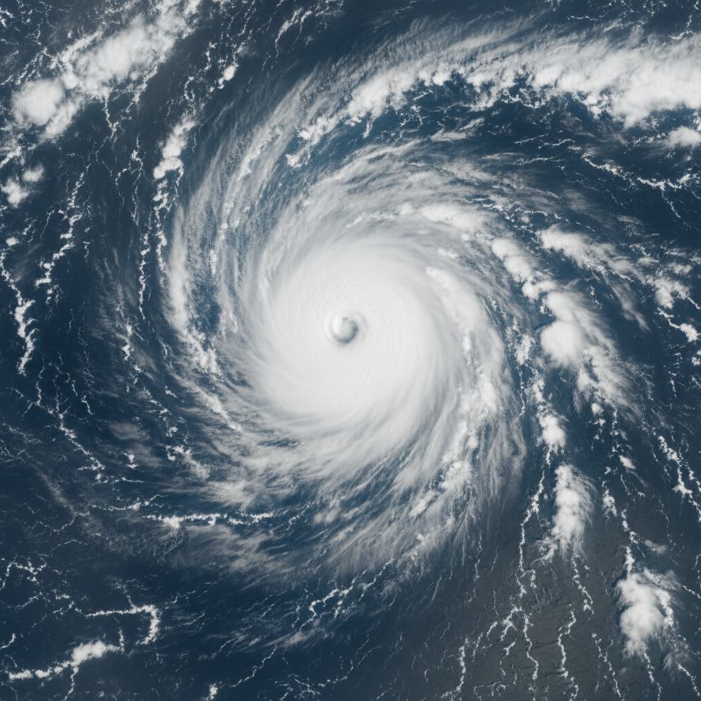 Visual representation of super typhoon sinlaku