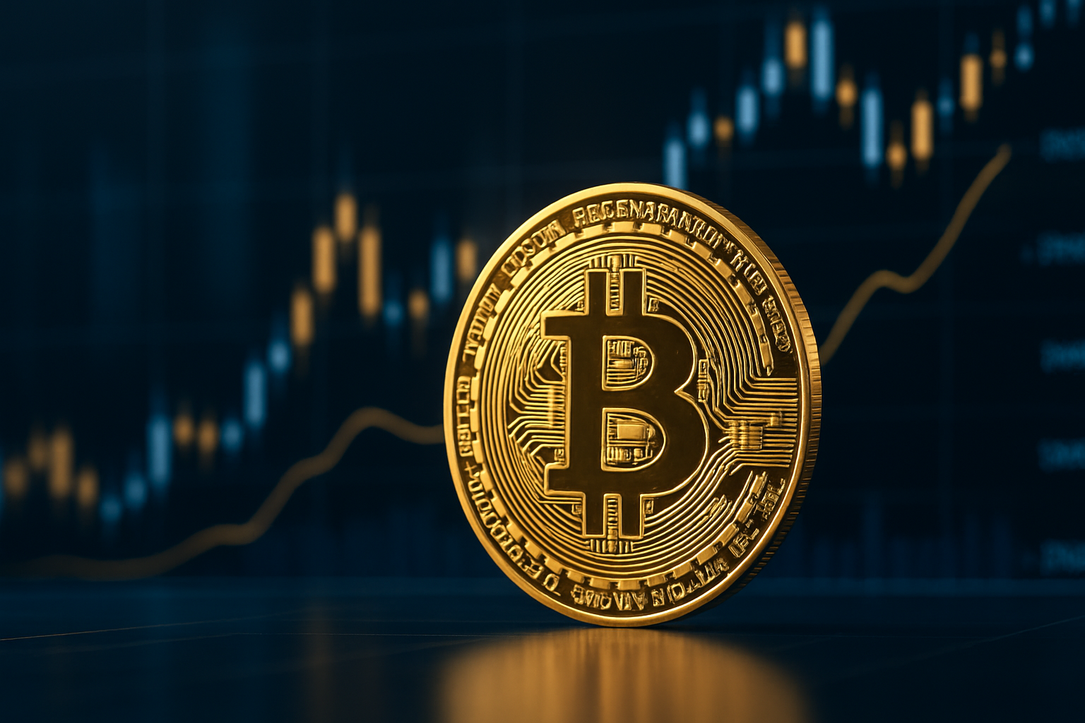 Visual representation of bitcoin price