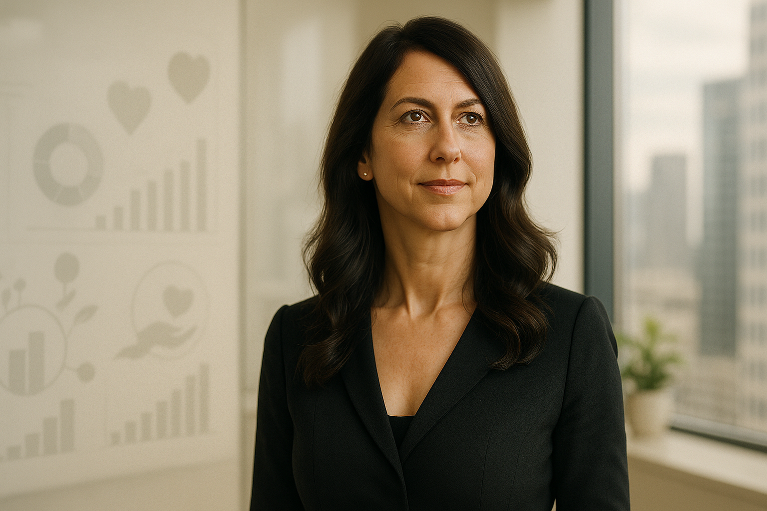 Visual representation of mackenzie scott