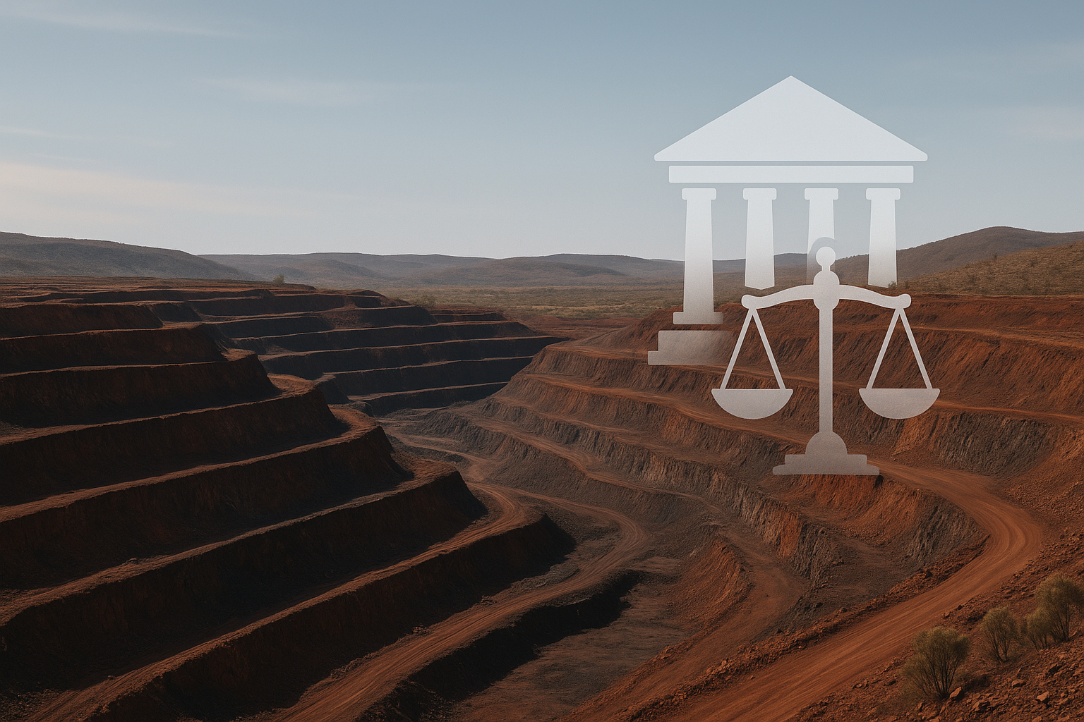 Visual representation of rinehart mining royalties case