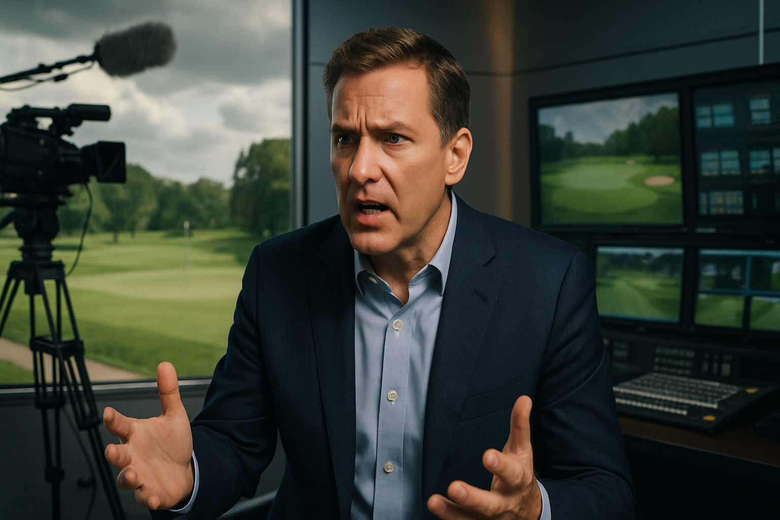 Visual representation of kisner rips cbs golf coverage